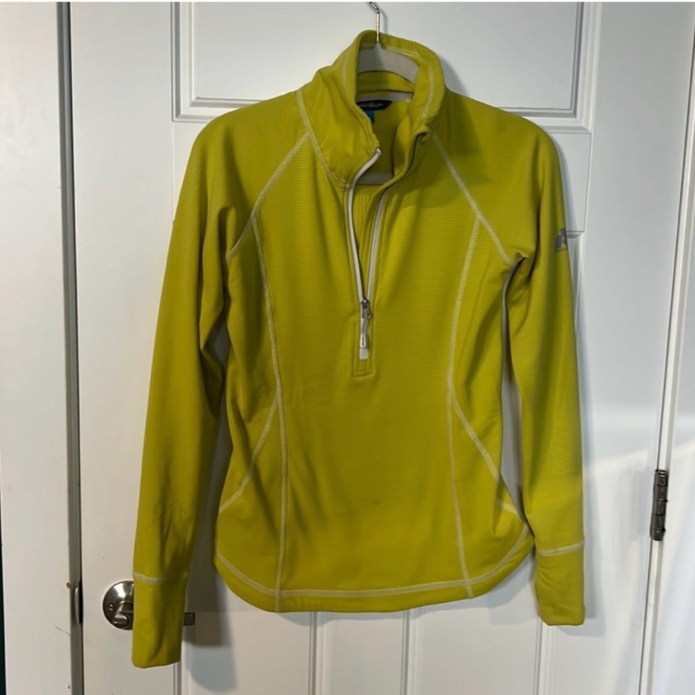 Eddie Bauer Lime Green Long Sleeve Top